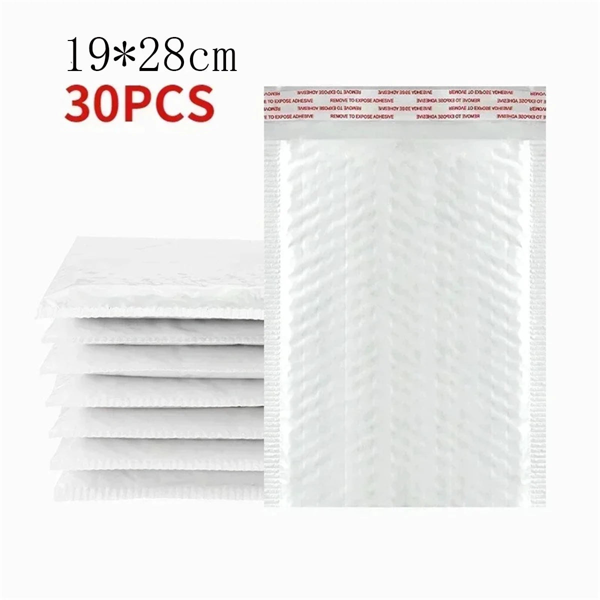 10/50Pcs Bubble Mailers White Poly Bubble Mailer Self Seal Padded Gift Bag Packaging Envelope Bags Book Shipping Package Bag