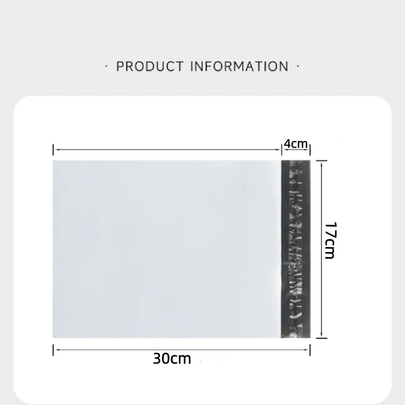 10/50/100Pcs Envelope Bag Plastic Express Envelope Storage Bag Gray White Mailing Bag Self Adhesive Sealed Express Bag