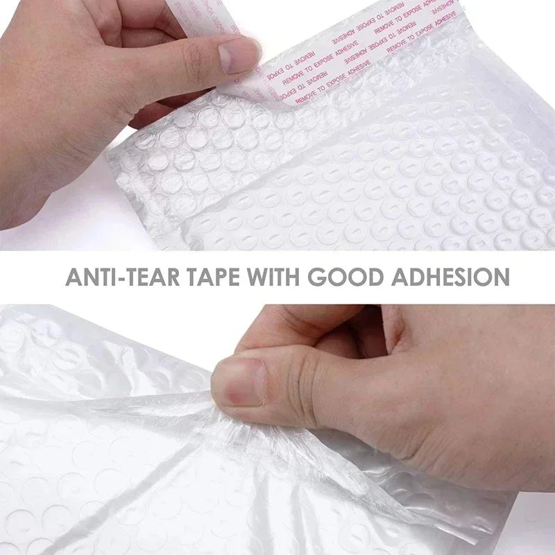 50/100Pcs Shipping Bags White Foam Envelope Bubble Mailers Wholesale with Different Specifications Send Packaging Soft Envelope