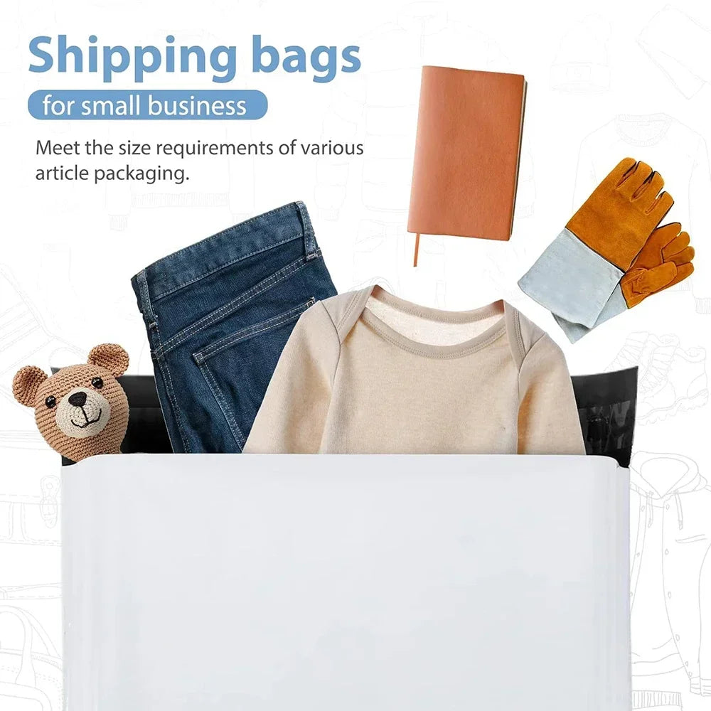 10-40Pcs Self Seal Shipping Bags Portable Poly Mailers Strong Adhesive Packing Mailing Envelopes 17x32cm 28x42cm 32x45cm 25x32cm