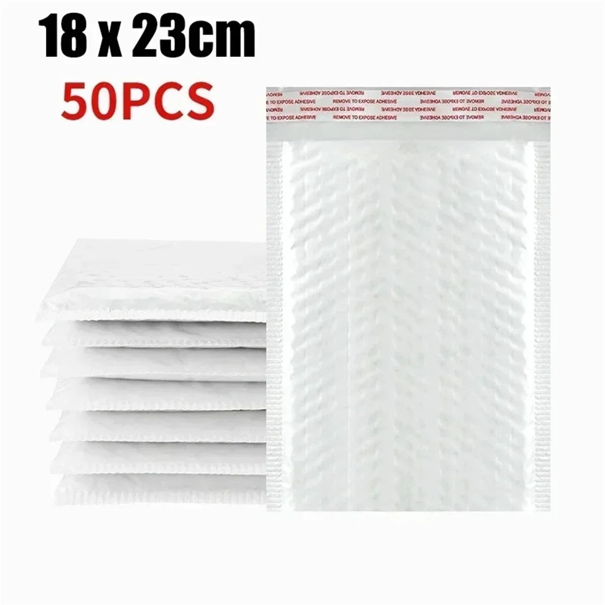 10/50Pcs Bubble Mailers White Poly Bubble Mailer Self Seal Padded Gift Bag Packaging Envelope Bags Book Shipping Package Bag