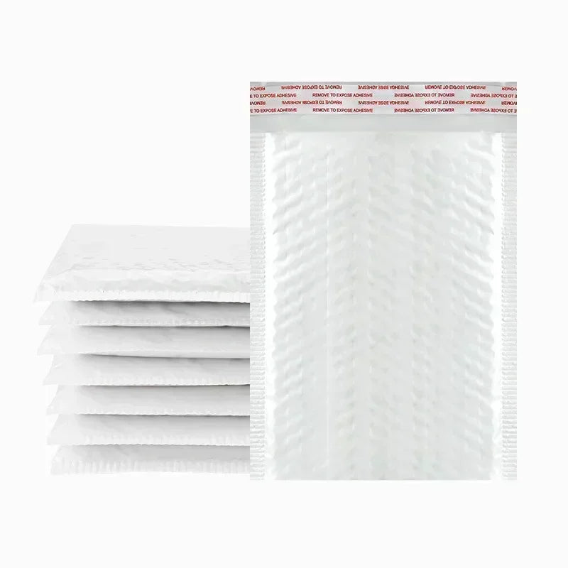 50/100Pcs Shipping Bags White Foam Envelope Bubble Mailers Wholesale with Different Specifications Send Packaging Soft Envelope