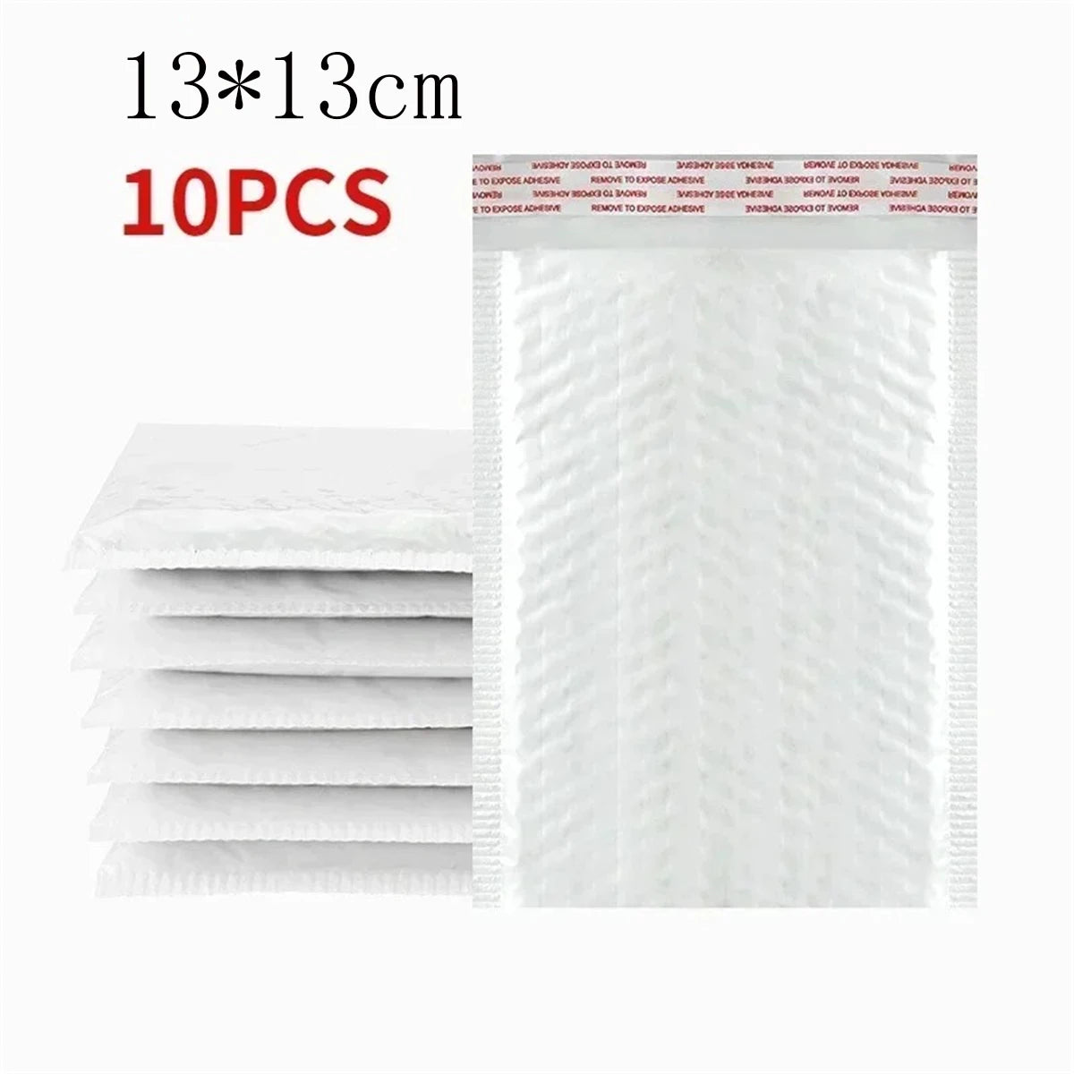 10/50Pcs Bubble Mailers White Poly Bubble Mailer Self Seal Padded Gift Bag Packaging Envelope Bags Book Shipping Package Bag