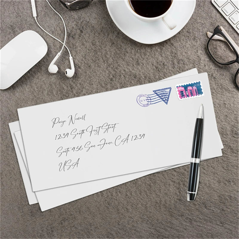 10-100Pcs Windowless white envelope 10 # Secure Business Envelope Can hold A4 paper Bill invoice Self Sealing Envelope