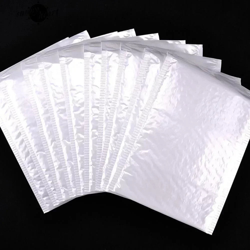 50/100Pcs Shipping Bags White Foam Envelope Bubble Mailers Wholesale with Different Specifications Send Packaging Soft Envelope