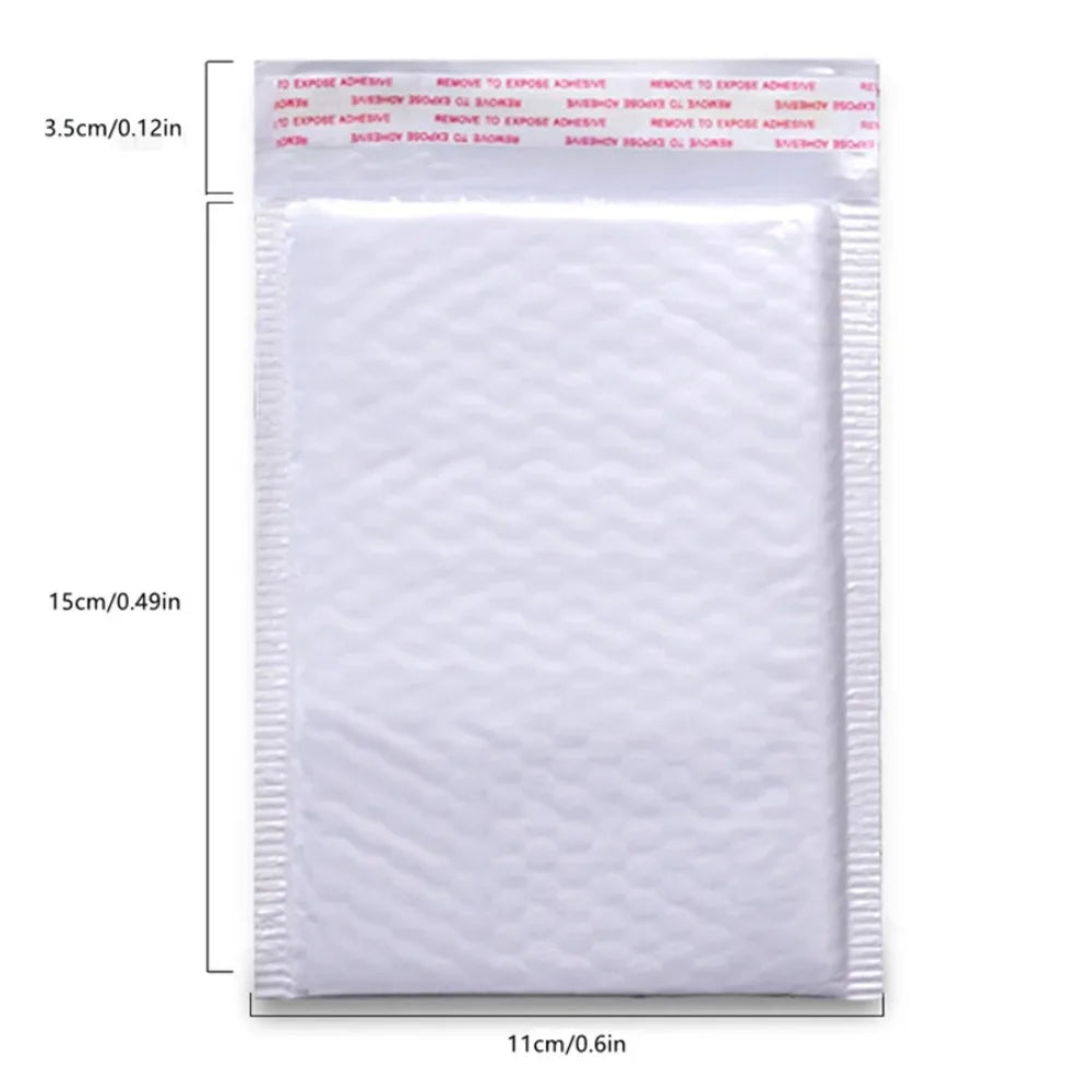 50 pcs pearlescent bubble mailers waterproof self seal shipping envelopes for online store cosmetic packaging use