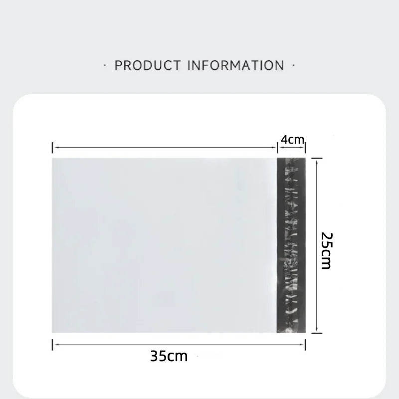10/50/100Pcs Envelope Bag Plastic Express Envelope Storage Bag Gray White Mailing Bag Self Adhesive Sealed Express Bag