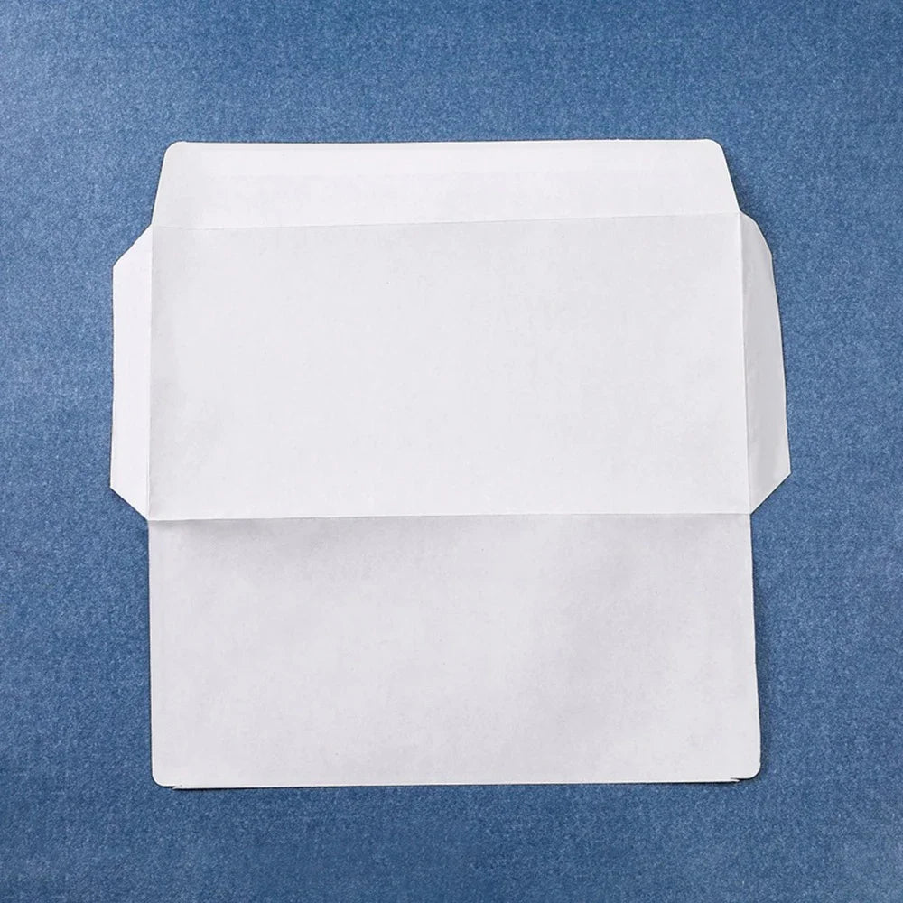 10# 50/100/200PCS NO Window White Business Envelope  Safe Coloring Envelope Bill Invoice Report Self Sealing Envelopes Letters