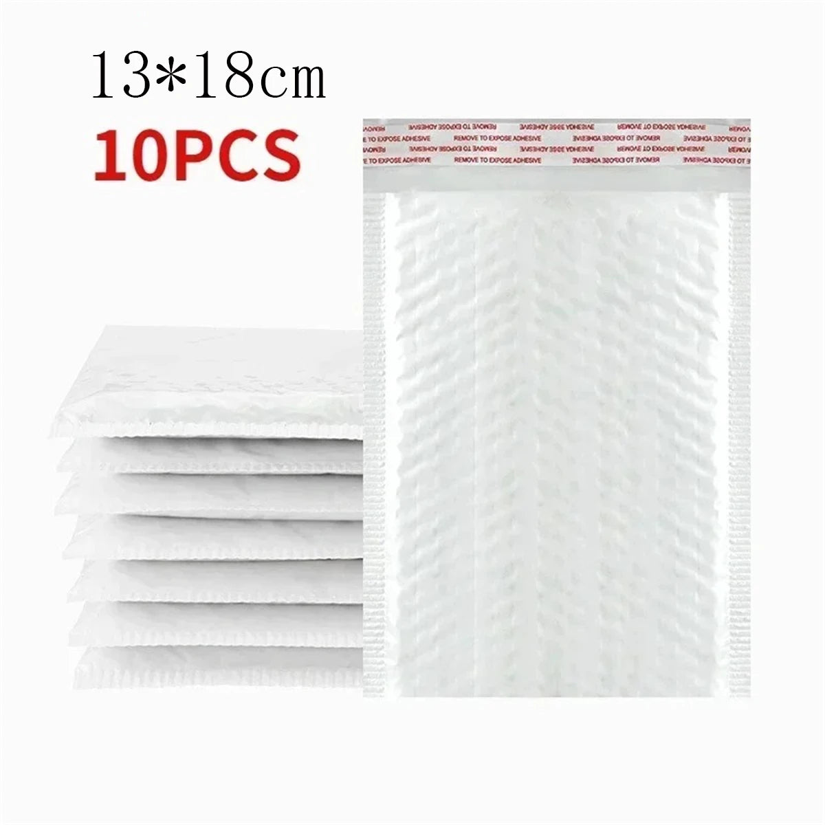 10/50Pcs Bubble Mailers White Poly Bubble Mailer Self Seal Padded Gift Bag Packaging Envelope Bags Book Shipping Package Bag