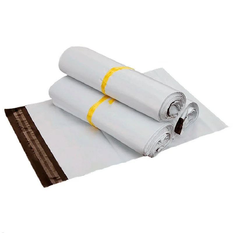 10/50/100Pcs Envelope Bag Plastic Express Envelope Storage Bag Gray White Mailing Bag Self Adhesive Sealed Express Bag