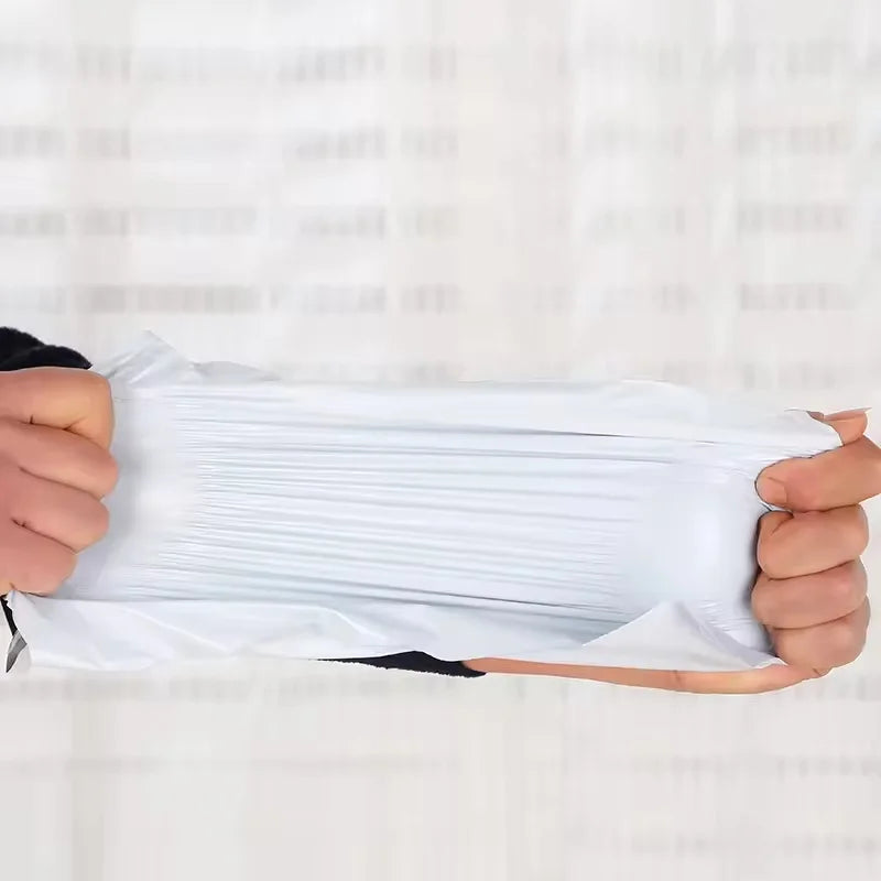 10/50/100Pcs Envelope Bag Plastic Express Envelope Storage Bag Gray White Mailing Bag Self Adhesive Sealed Express Bag