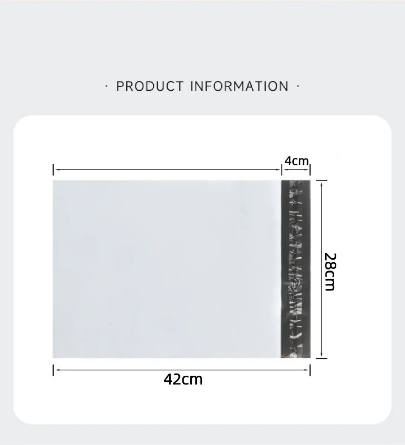 10/50/100Pcs Envelope Bag Plastic Express Envelope Storage Bag Gray White Mailing Bag Self Adhesive Sealed Express Bag
